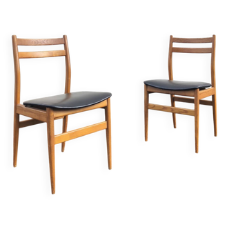 Pair of Scandinavian design chairs, 1960