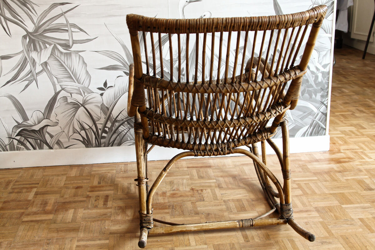 Rattan rocking chair