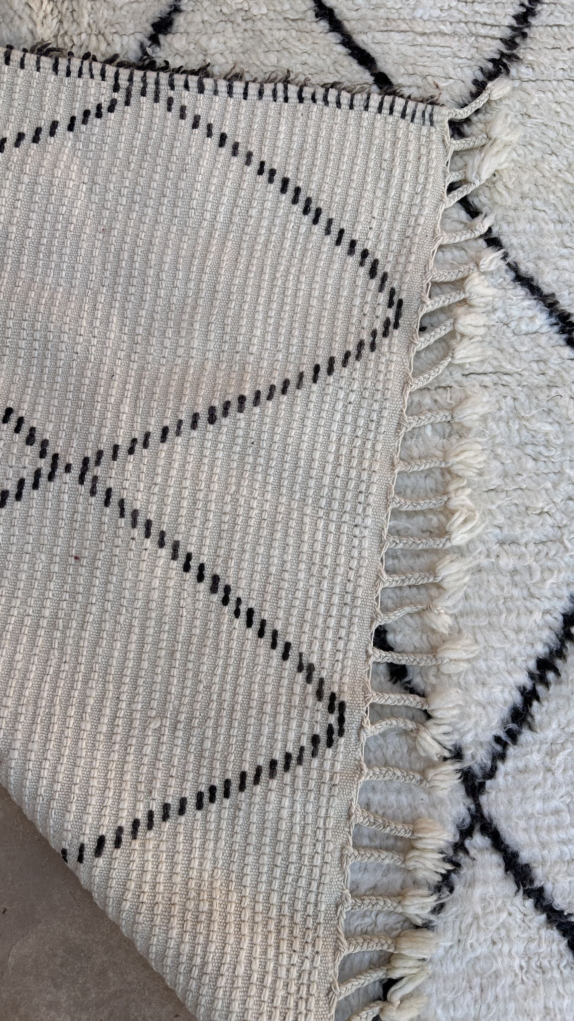 Tapis beni ourain 160 x 275 cm