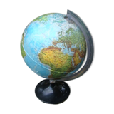 World map bright globe