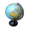 World map bright globe