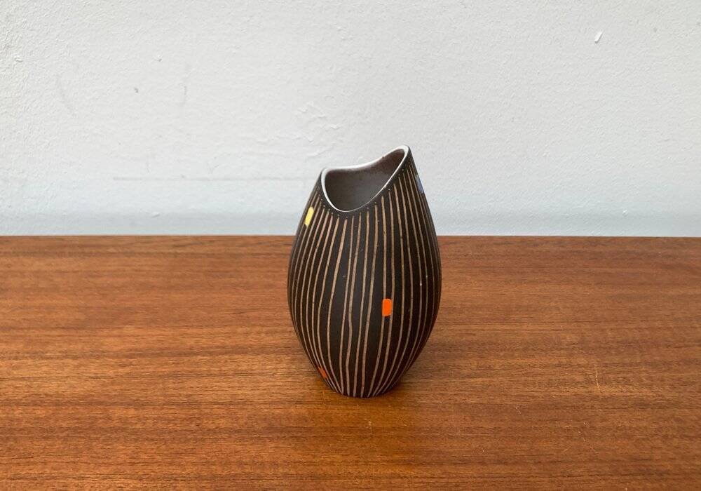 West German Vase in Ceramic WGP Fish Mouth from the Mid-Century by Steuler, 1960s