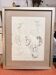 Old Charcoal Drawing Study Sketch Ear Mouth Face 1915 Signed