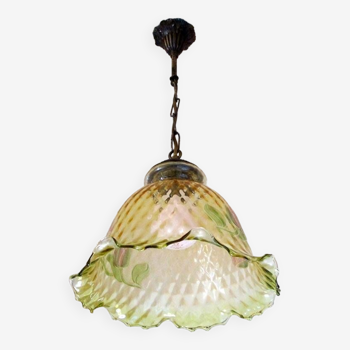 Glass dome pendant light