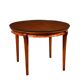 Table in solid beech, mahogany veneer and glass, Italy, 1950s.
