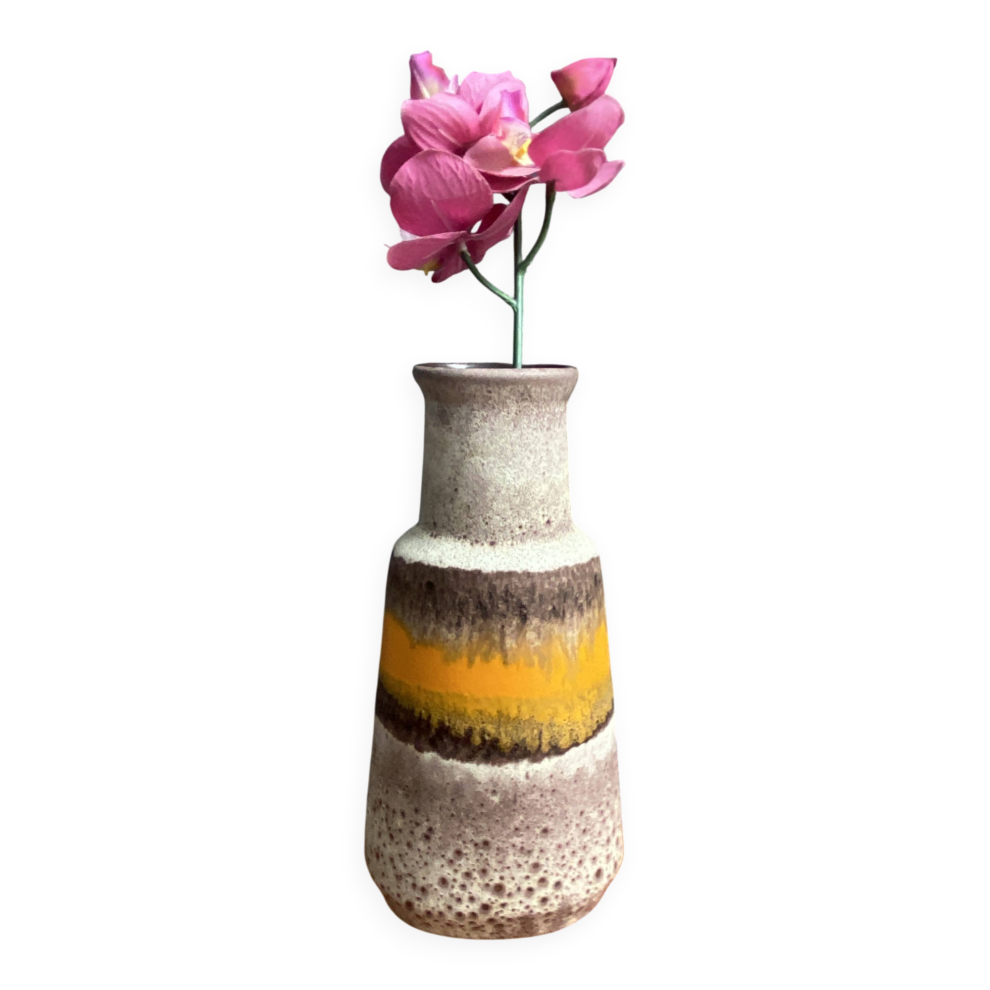 Oval U-keramik vase (uberlacker) model 14321, WGP 1960s