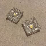Paire de salières en cristal