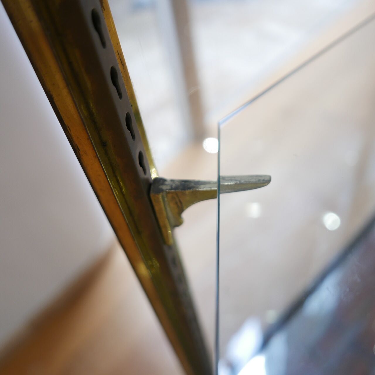 Curved early 20th century display case