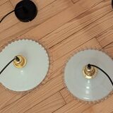 Lot de 2 luminaires opaline