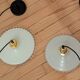 Lot de 2 luminaires opaline