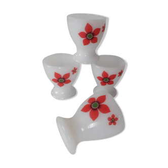4 coquetiers flowers orange arcopal france