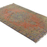 Anatolian handmade vintage rug 234 cm x 144 cm