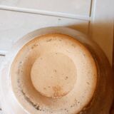 Hand-turned stoneware salad bowl