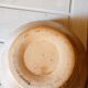 Hand-turned stoneware salad bowl