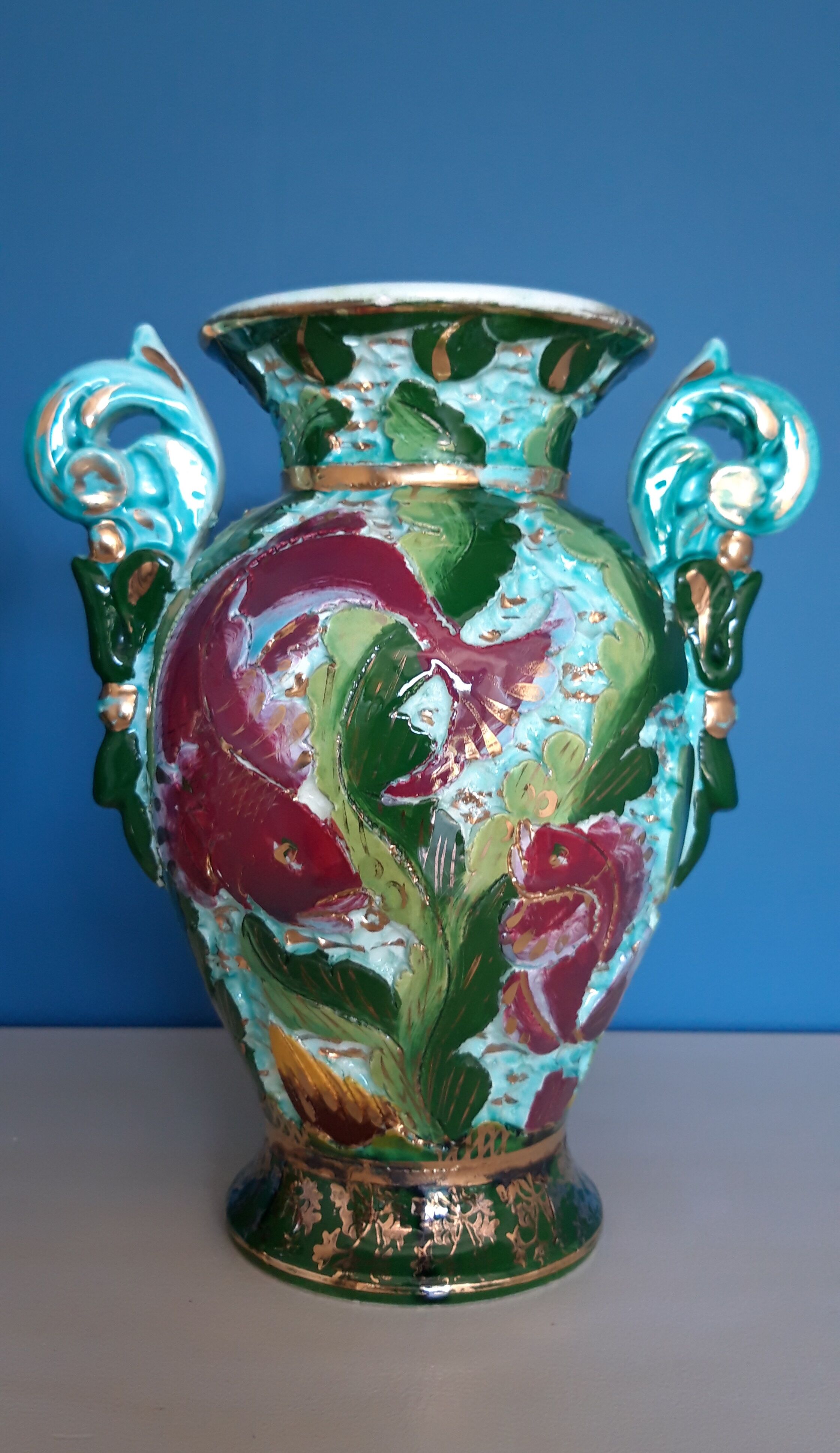 Pair of ceramic vases from Monaco from the 1950s