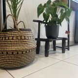 Chaise basse baoulé