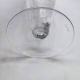 Carafe and 6 stemmed glasses made of Murano glass.