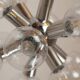 Lustre "Atomium" in the shape of Sputnik by J.T. AGE Kalmar, 1960s.