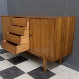wood sideboard 1960s 2 doors and 4 drawers in the middle