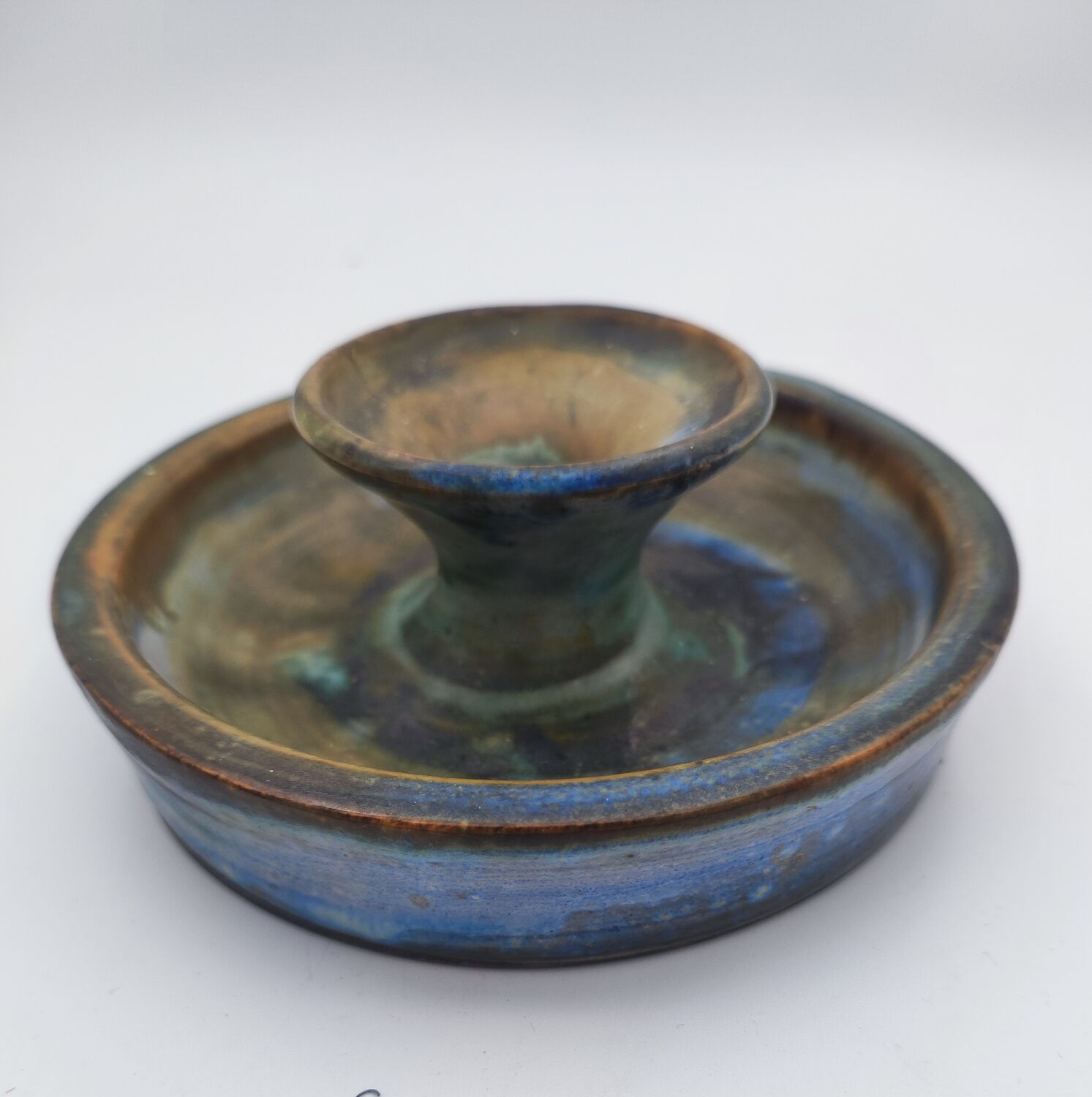 Ceramic candlestick ashtray 2 potters