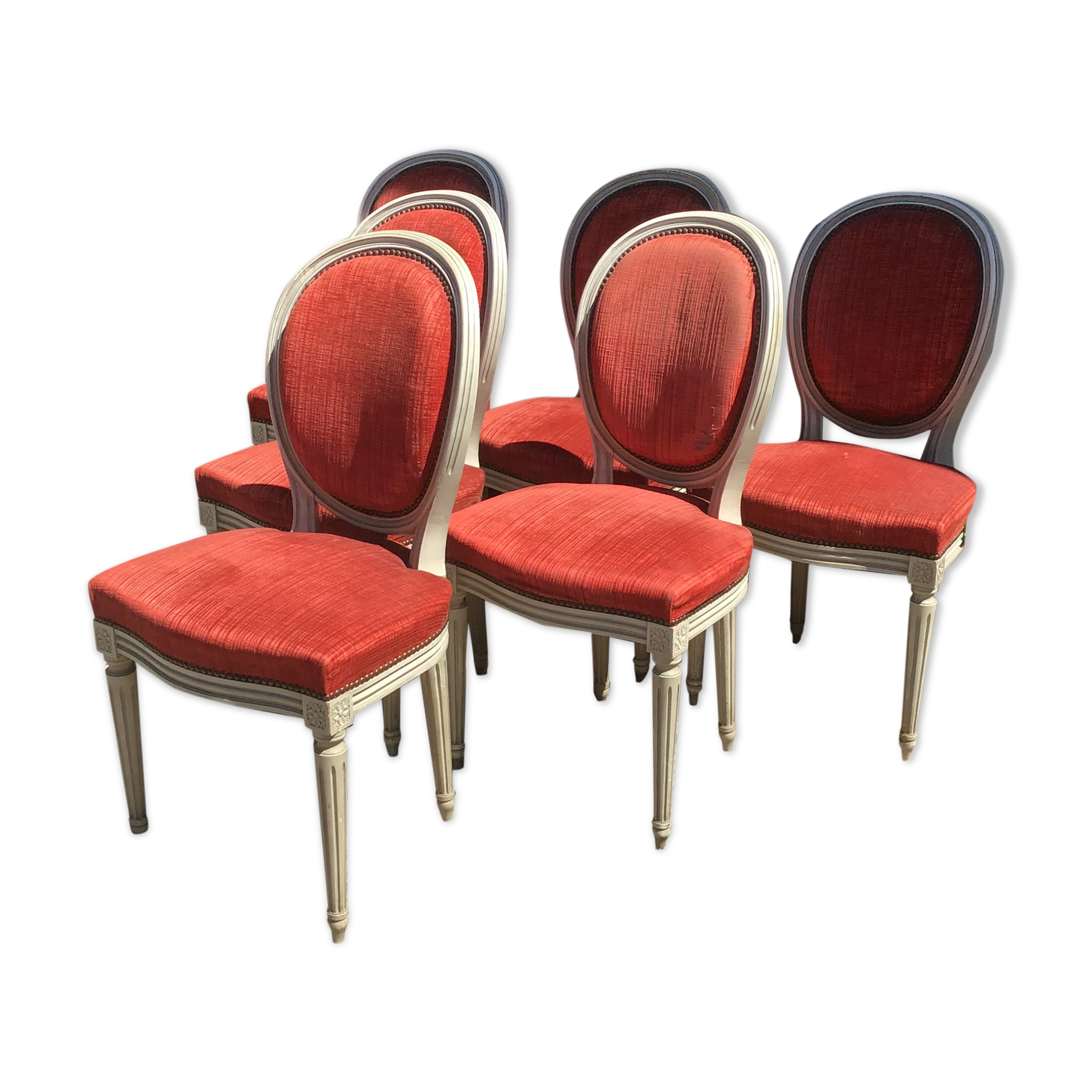6 Louis XVI-style chairs