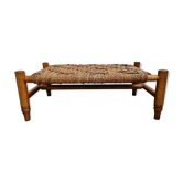 Wooden bench and rope 50s