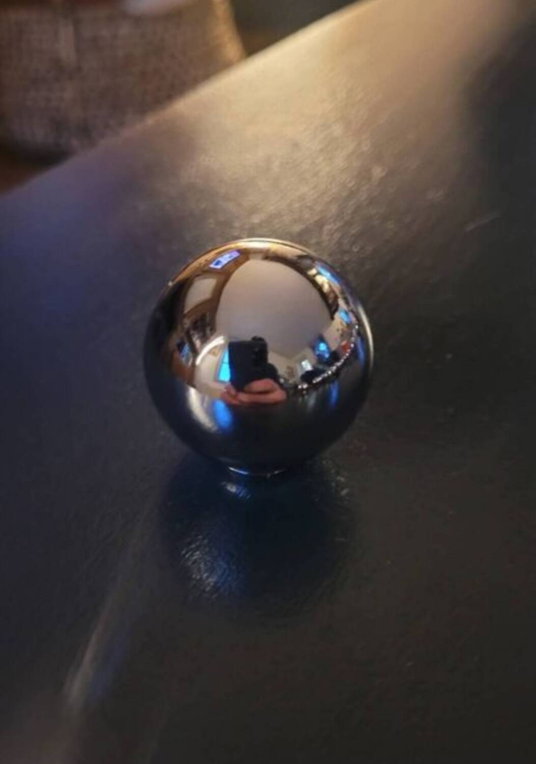 2 chrome brass furniture knobs