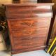 Louis-Philippe mahogany railway toilet commode