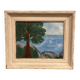 Mid-Century Oil on Panel “Tree” by Unknown, Vintage & Framed 34 × 29 cm