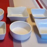 Set of various ceramic ramekins