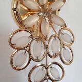 Golden tassel wall light