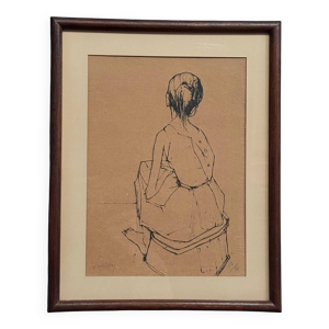 Lithographie contresignée - xxe