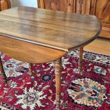 Solid cherry wood drop-leaf table
