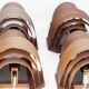 Four wall sconces in pine veneer model 4408 by Translandia - Denmark 1970s.