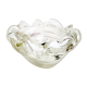 Murano Glass 1,1kg "FLORAL" Bowl Element Shell Ashtray Murano, Italy 1970s