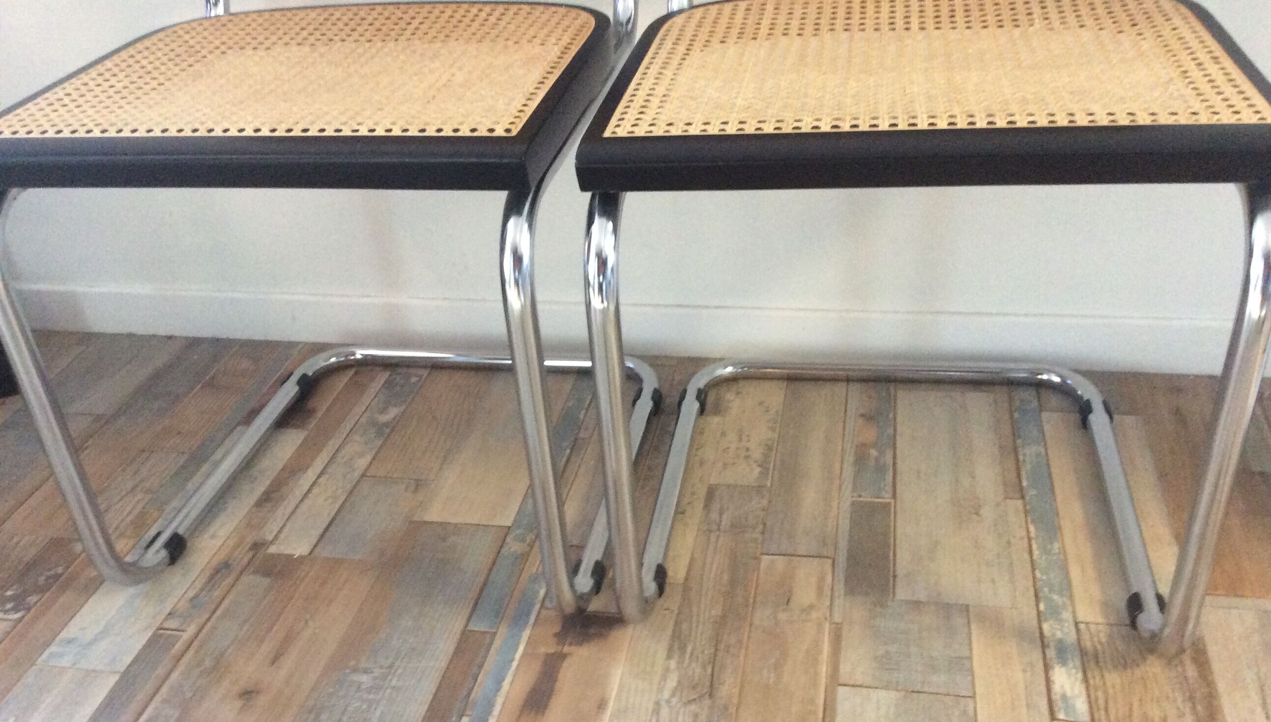 Pair of chairs Marcel Breuer Cesca B32