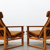 Model 2254 armchairs with Ottomans by Borge Mogensen for Fredericia