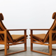 Fauteuils modèle 2254  avec ottomanes par Børge Mogensen pour Fredericia