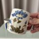 Ensemble de 3 mugs en céramique peints à la main – Style cottagecore / campagne C