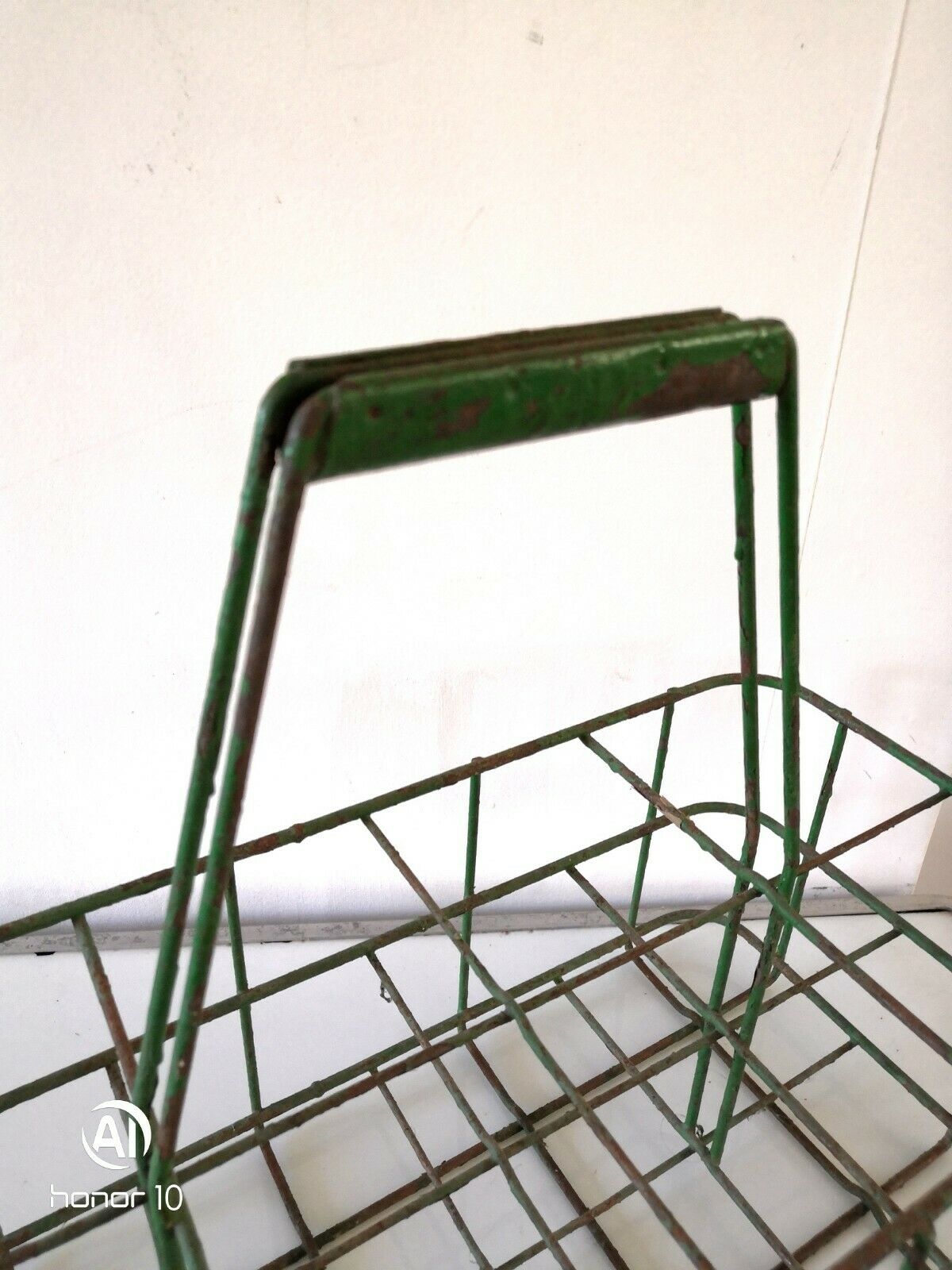 Vintage metal bottle holder