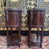 Pair of Louis XVI style bedside tables