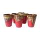Lot de 6 verres en céramique émaillée