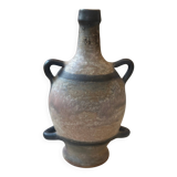 Amphore sculpturale vintage années 70 - grès