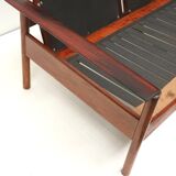 Rare vintage 4-seater rosewood Leolux sofa made in the 1960s