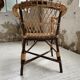 Popular rope, wicker and wood chair