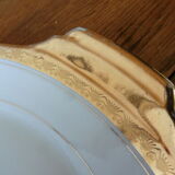 Limoges porcelain dessert dish by A.Blin vintage Vierzon décor