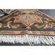 Vintage Turkish Oushak Handmade Wool Cotton Orange Area Rug 187x310