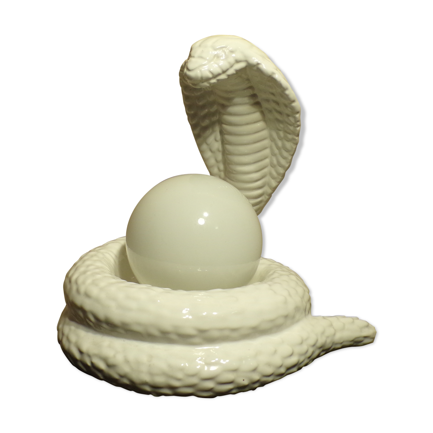 Vintage ceramic cobra lamp