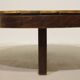 Round coffee table herbarium Roger Capron, Vallauris - ceramic and wooden structure