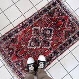 Tapis vintage fait main Hamadan – 67 cm x 111 cm - 1C966